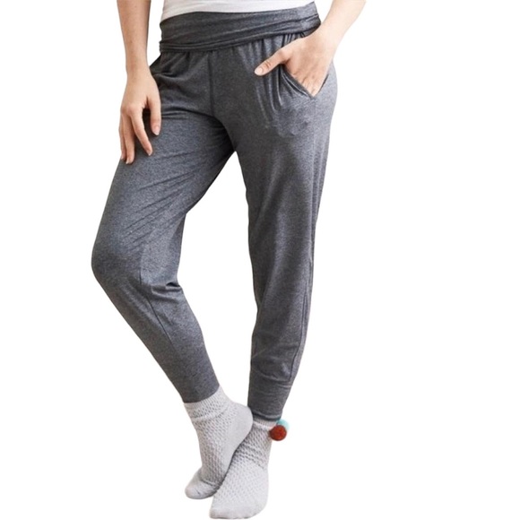 Aerie Offline Fold Over Joggers Leggings Dark Gray — Size S Long - Picture 1 of 6